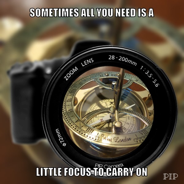 All you need is a little focus